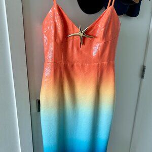 Runaway the Label Benito Midi Dress Ombre Small